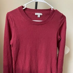 Jcrew red sweater wool blend